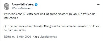 Álvaro Uribe Vélez invita a