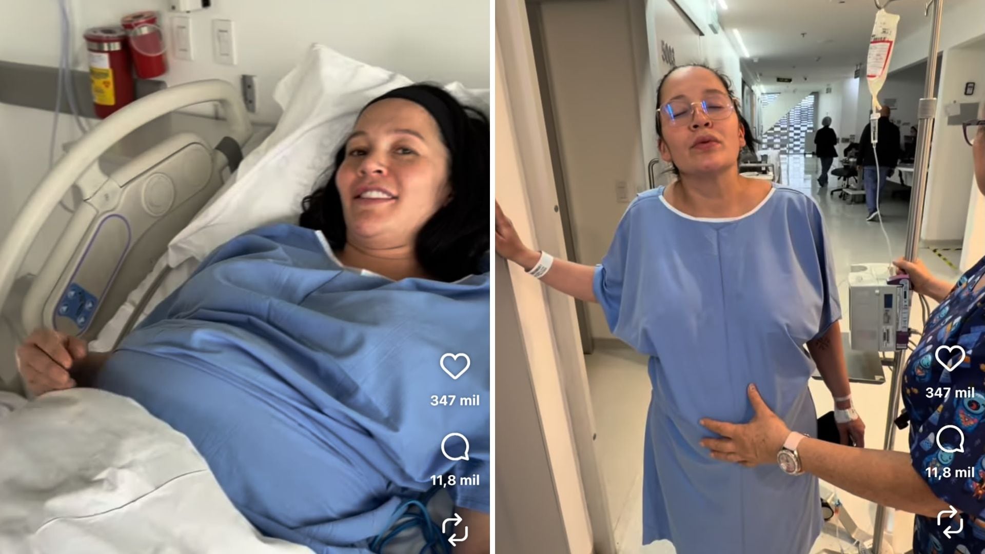 Lina Tejeiro mostró las horas previas al nacimiento de su hijo Gael - crédito linatejeiro/Instagram