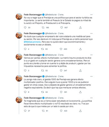 Federico Sturzenegger hilo de tuits