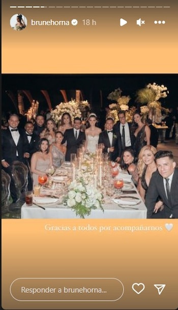 Brunella Horna celebró su matrimonio.