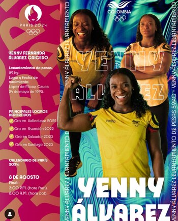 La pesista Yenny Álvarez, exparticipante