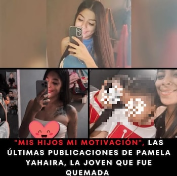 Pamela Yahaira, madre de tres pequeños, tenía amistad con un hombre en redes sociales cuando la invitó a una fiesta en el minicipio de Guadalupe donde la rociaron con gasolina y prendieron fuego, por lo que murió días después por la gravedad de sus heridas Foto: Facebook