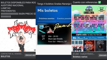 reventa de boletos en redes sociales