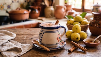 El atole de guayaba con canela que toman en los mercados de Puebla para el frío: receta paso a paso