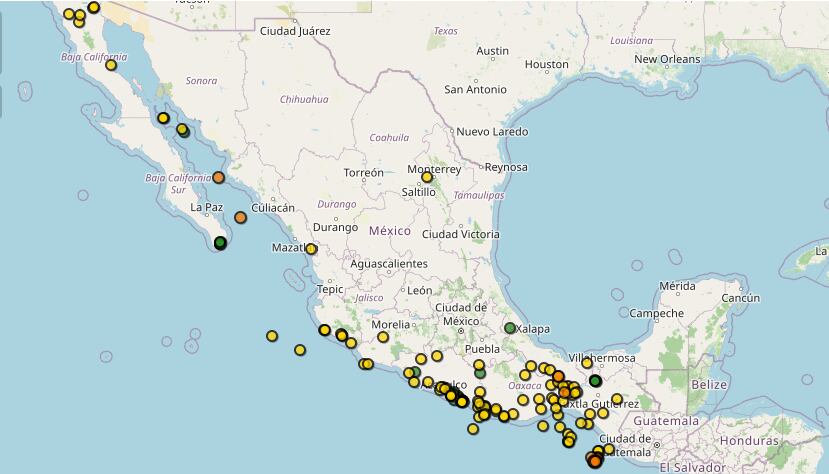 Reporte matutino de sismos del 16 de mayo. (SSN)