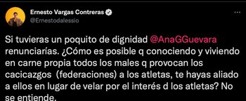 El legislador comenzó a señalar