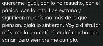 El posteo de Jimena (Foto: