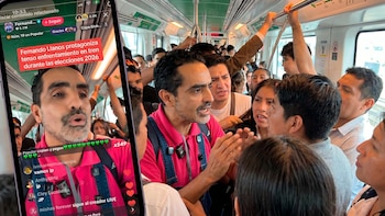 Fernando Llanos vivió una fuerte discusión con pasajeros en tren durante su transmisión por las elecciones 2026