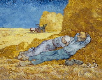 “La siesta (según Millet)” (1890)