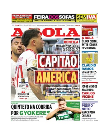 La portada del periódico "A