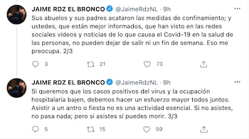 El gobernador de Nuevo León