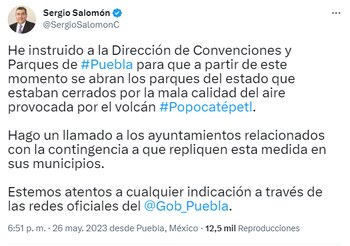 (captura de pantalla: @SergioSalomonC/Twitter)