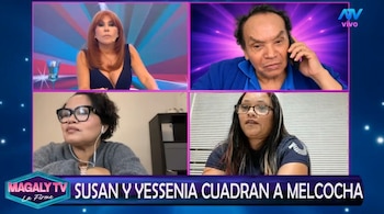 Melcochita explota contra sus hijas EN VIVO y lanza alarmante frase: “¿Quiere que me meta un balazo?”. Captura: Magaly TV La Firme.