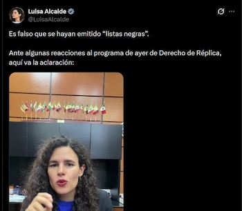 La consejera jurídica de Presidencia compartió un video en sus redes sociales.
Crédito: X / @LuisaAlcalde