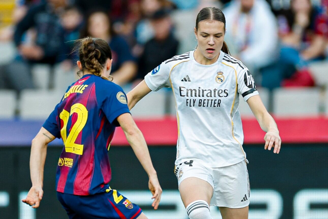 El Real Madrid fue inferior al reto y cayó goleado por 4-0 ante el Barcelona, por la Liga F - crédito Real Madrid Femenino