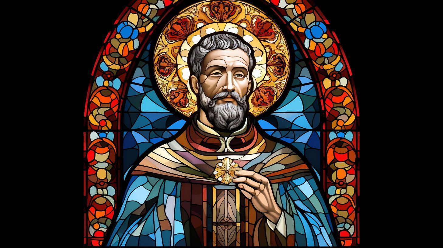 Majestuosidad de santos católicos en el arte barroco de vidrieras en catedrales. Todos los días hay una celebración onomástica. (Imagen ilustrativa Infobae)