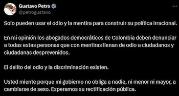 Petro planteó que sean denunciadas
