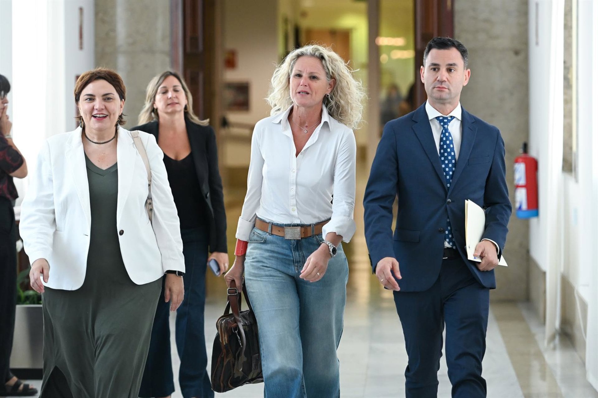 29/09/2026 La portavoz de la Comisión Ejecutiva Federal (CEF) del PSOE, Montse Mínguez (c), a su llegada a la Junta de Portavoces en el Congreso de los Diputados, a 29 de septiembre de 2026, en Madrid (España).POLITICA Gustavo Valiente - Europa Press