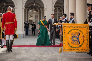 Los príncipes Constatino y Laurentien de Holanda en el Prinsjesdag (Instagram)