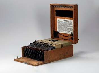 Una máquina Enigma de las