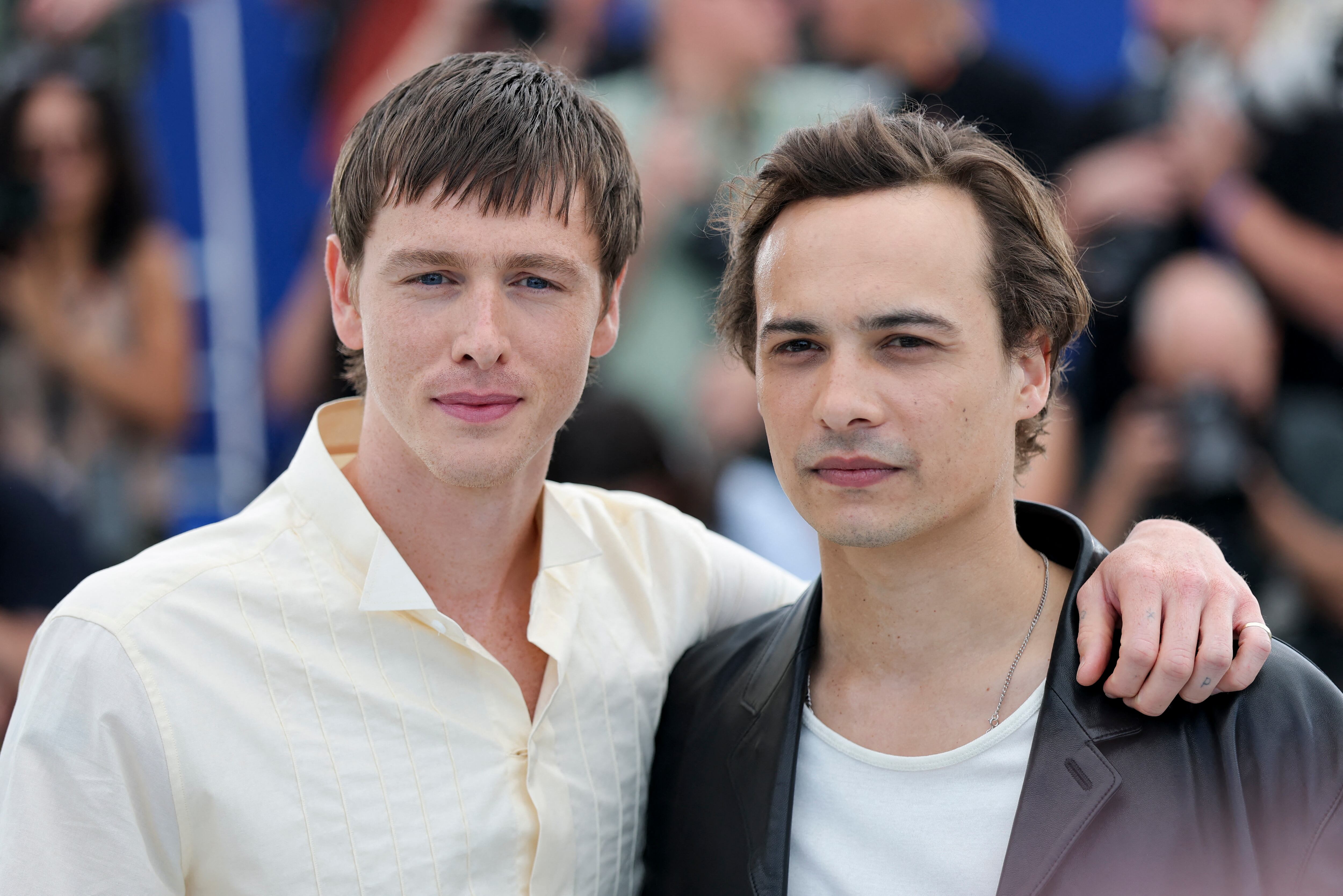 El director Harris Dickinson y el protagonista de su ópera prima como director, Frank Dillane en el Festival de Cannes REUTERS/Stephane Mahe