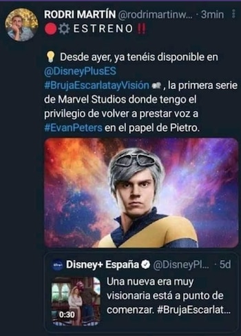 El actor hizo un pequeño