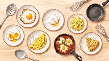 Cómo preparar huevos de siete formas distintas con técnicas de chefs reconocidos