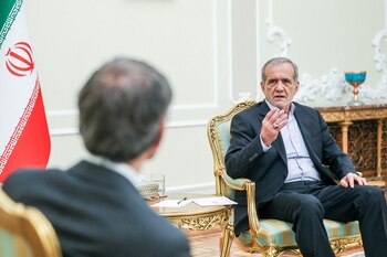 El presidente de Irán, Masud