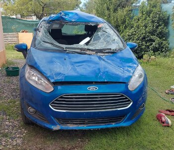 Así quedó el auto de