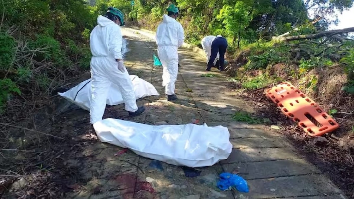 Las autoridades de Quindío confirmaron la identidad de los dos hombres hallados muertos e incinerados en la zona rural del corregimiento de Barcelona, municipio de Calarcá - crédito Policía de Quindío