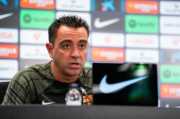 El entrenador del FC Barcelona,