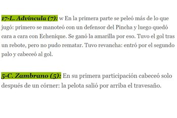 Comentarios y puntuación del diario