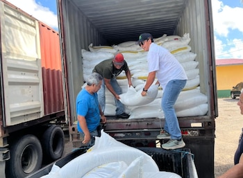 Un total de 324 productores en la occidental provincia de Chiriquí recibirán el fertilizante, distribuido en sacos de 100 libras. (MIDA)