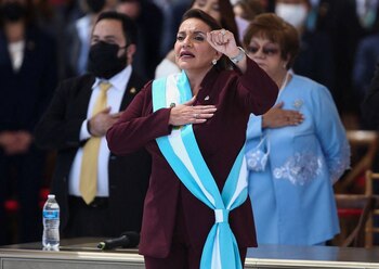 La nueva presidenta de Honduras,