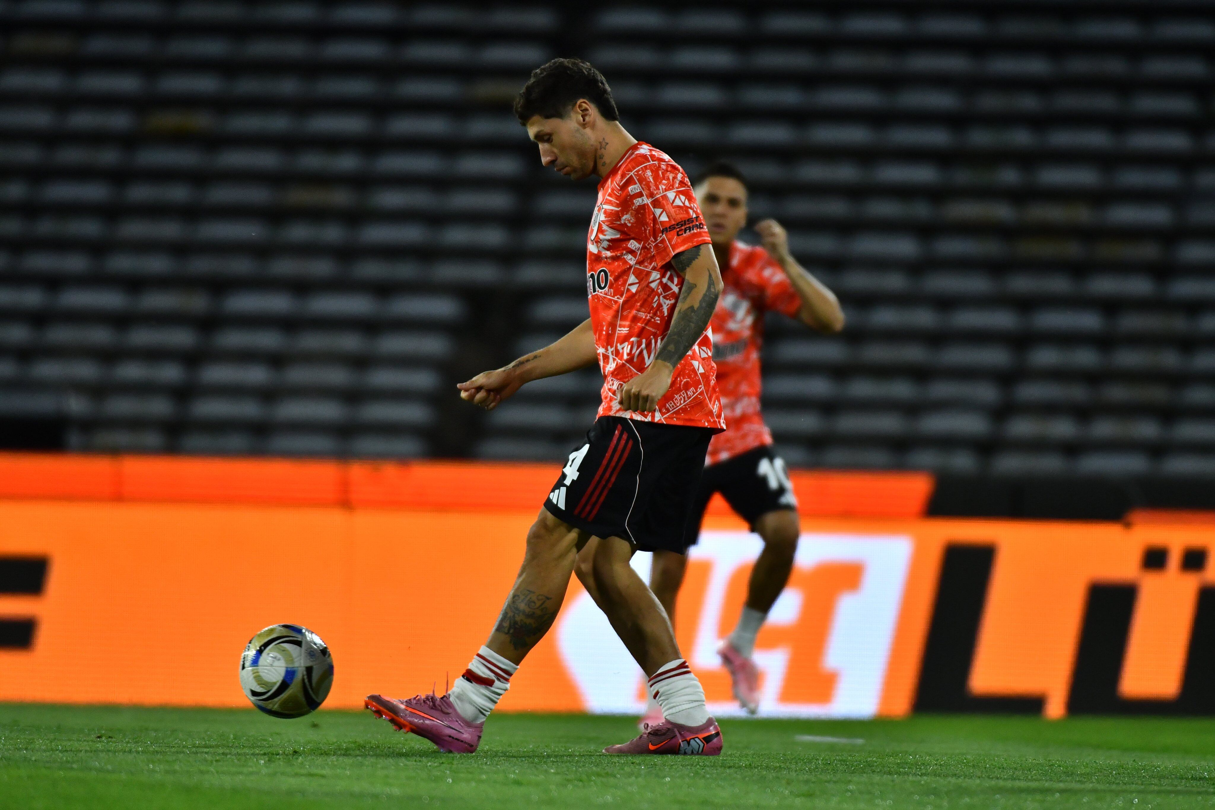 Gonzalo Montiel, otro de los jugadores que se perdió el duelo contra Sarmiento por la fecha FIFA (@RiverPlate)