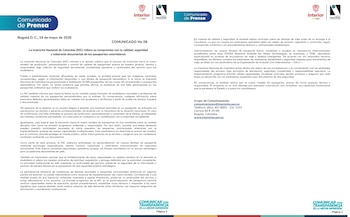 Solo se han reportado incidencias en 26 libretas diplomáticas, sin evidencia de fallas en los 32.500 pasaportes ordinarios entregados, según informó la Imprenta Nacional - crédito @ImprentaNalCol/X