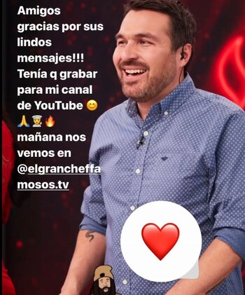 Giacomo Bocchio envia mensajes a