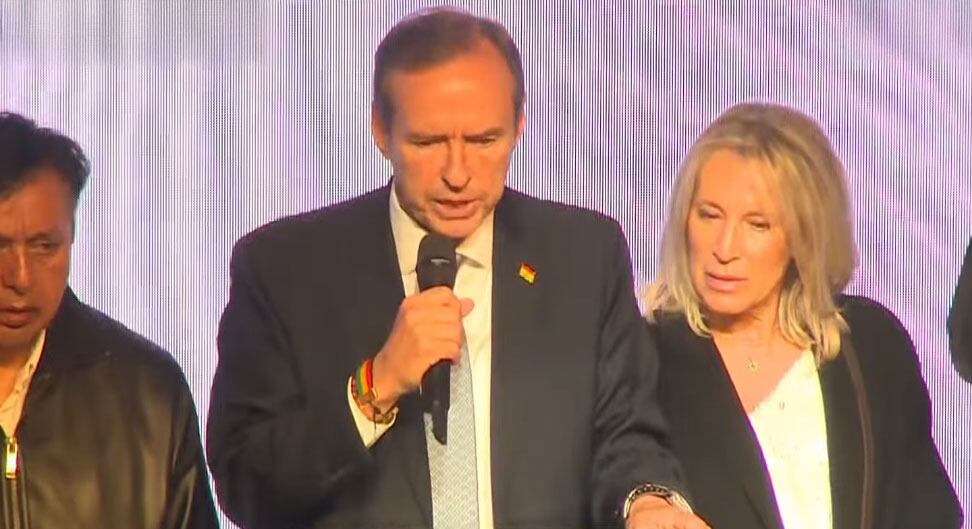 El candidato presidencial de Bolivia, Jorge