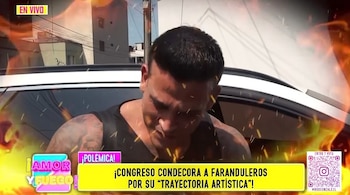 Christian Domínguez foi reconhecido no Congresso por seu trabalho e contribuição ao desenvolvimento do Peru. Navio: Amor e Fogo.