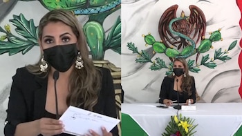 Evelyn Salgado apareció en conferencia