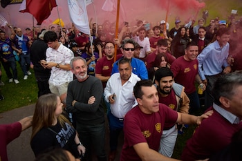 El colorido acto final de