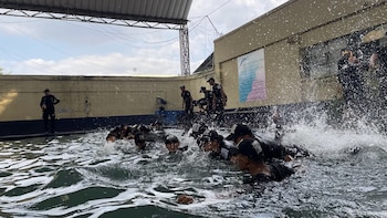 Un grupo de cadetes participa