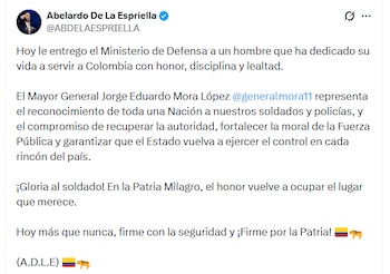 El presidente electo nombró al cuarto funcionario de su gabinete - crédito @ABDELAESPRIELLA/X