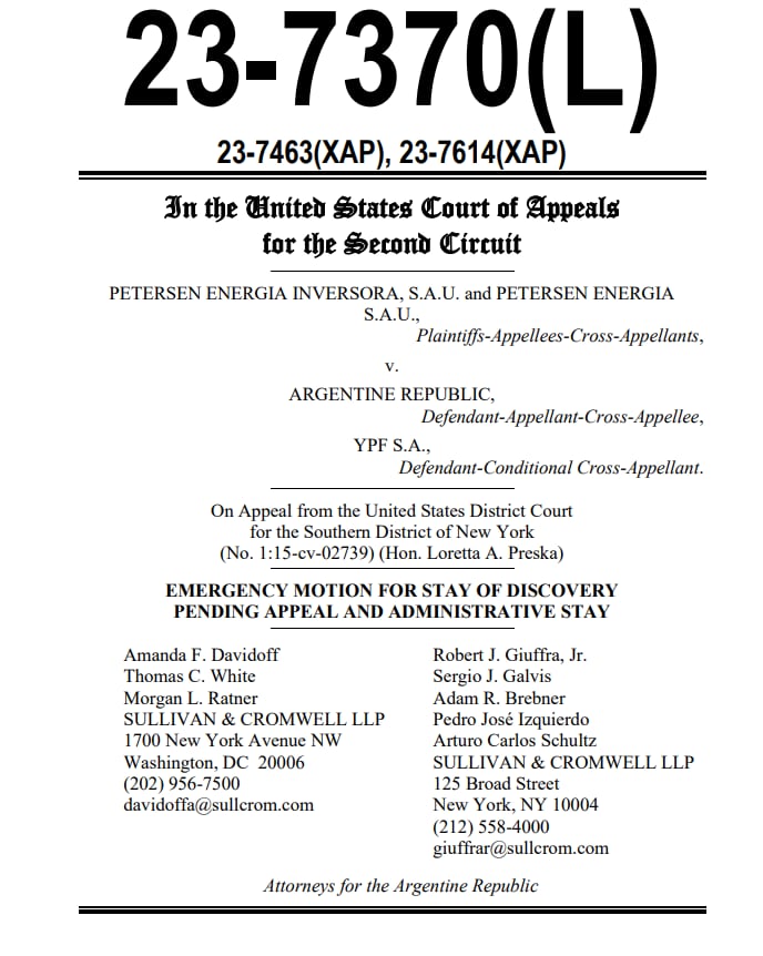 Carátula de la presentación de anoche