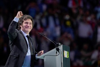 Javier Milei participó de un