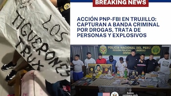 Explicar específicamente los dos cuadernos, el dinero en efectivo y la tela con la inscripción de la agrupación. Dejar claro que se trata de evidencias cuya relación con los delitos debe establecerse. Composición: Infobae