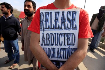 Reclamos en Pakistán por desaparecidos