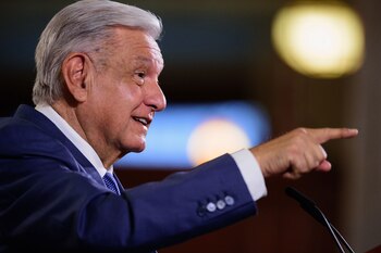 El presidente Andrés Manuel López