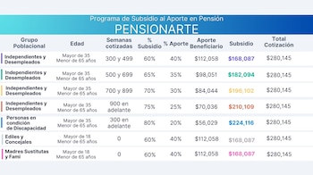 Programa de Subsidio de Aporte en Pensión
