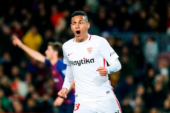 El delantero brasileño del Sevilla FC, Guilherme Antonio Arana. EFE/Alejandro García/Archivo